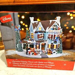 Disney Animated Holiday House with Lights and Music